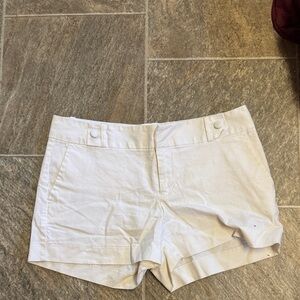 Banana Republic High Waist White Shorts